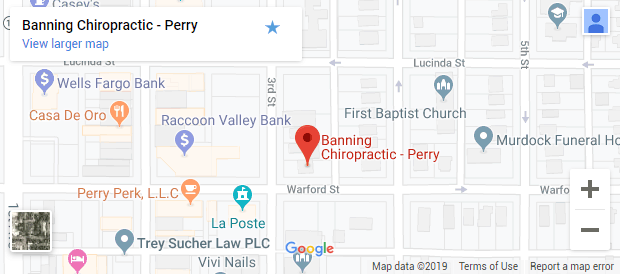 Chiropractic Perry IA Map