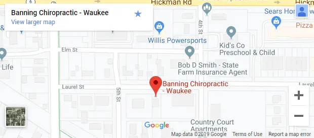 Chiropractic Waukee IA Map